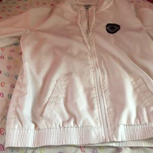 White Alien rain coat